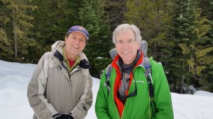 Tom Brown and Roger Carpenter on a snow hike and camp, February 6, 2016,