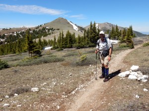 On the CDT about 7 miles south of Monarch Pass.
