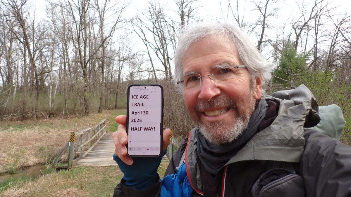 Ice Age Trail Days 31-38, April 23 to 30, 162 miles